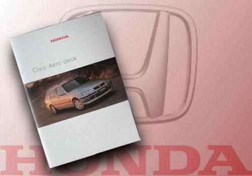 Honda Civic Aerodeck Official dealership brochure