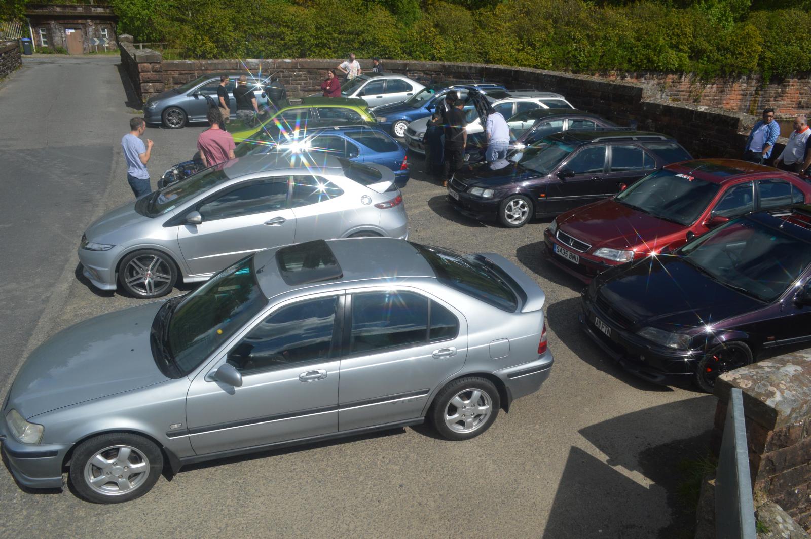Honda Civics at Dawns memorial meet